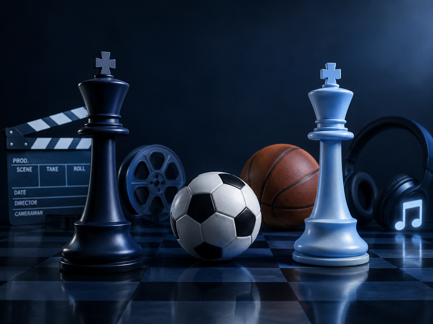 Chess, football, basketball, movies and music